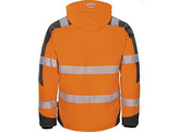 Vizwell VW268O veste softshell d hiver orange-gris