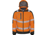 Vizwell VW268O veste softshell d hiver orange-gris