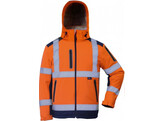 VIZWELL VW177PO Winter Softshell Jackke Orange / Marine