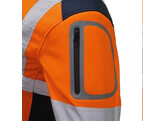 VIZWELL VW177PO Winter Softshell Jackke Orange / Marine