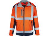 VIZWELL VW177PO Winter Softshell Jackke Orange / Marine