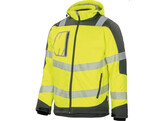 Vizwell VW268Y Veste softshell d hiver Jaune/Gris