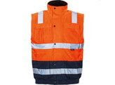 VIZWELL VW60CBO Pilot-Jas 2 in 1  Orange / Marine - 6XL