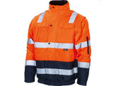 VIZWELL VW60CBO Pilot-Jas 2 in 1  Orange / Marine - 6XL